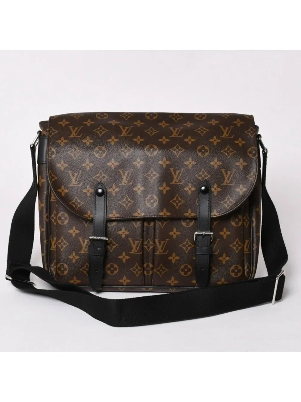Louis Vuitton Christopher Messenger Bag Monogram Macassar Leather Brown